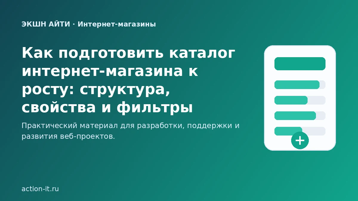 Структура каталога интернет-магазина